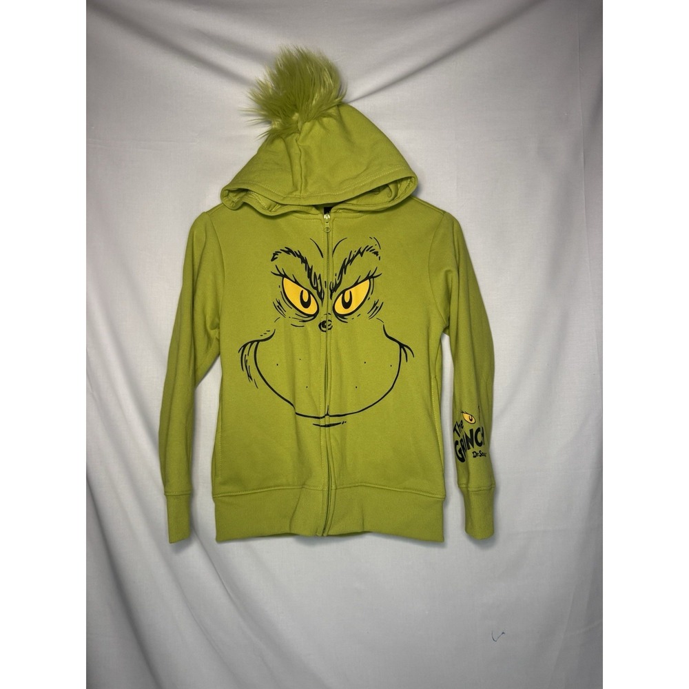 Dr. Seuss The Grinch Youth Full-Zip Hoodie – Size M (8) – NWOT
